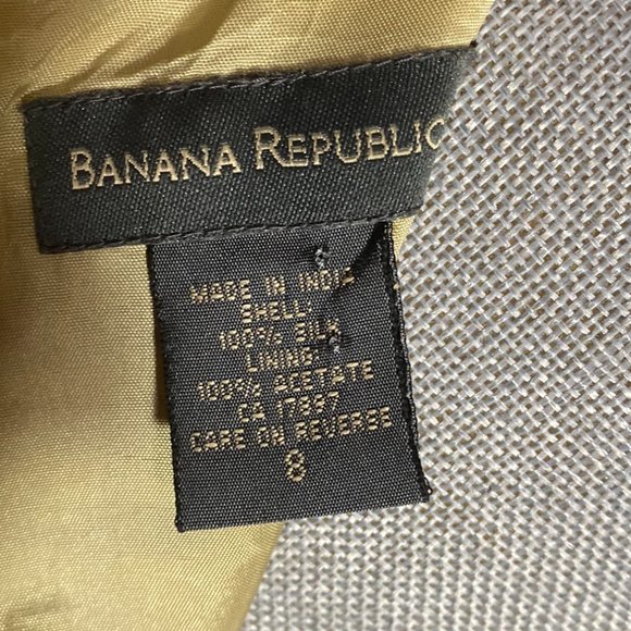 Banana Republic 100% Silk Sheath Back Zippered Fully Lined Dress Size 8 - Picture 5 of 5